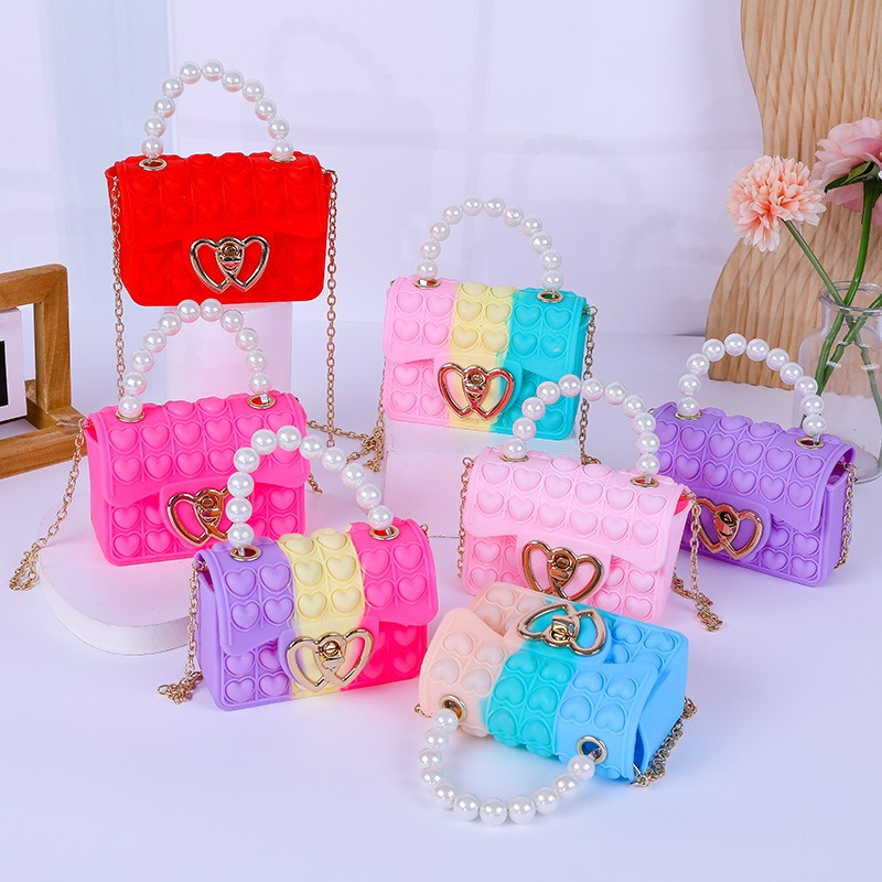 Women Bags Offers - Borsa in gelatina con bolle d'amore
