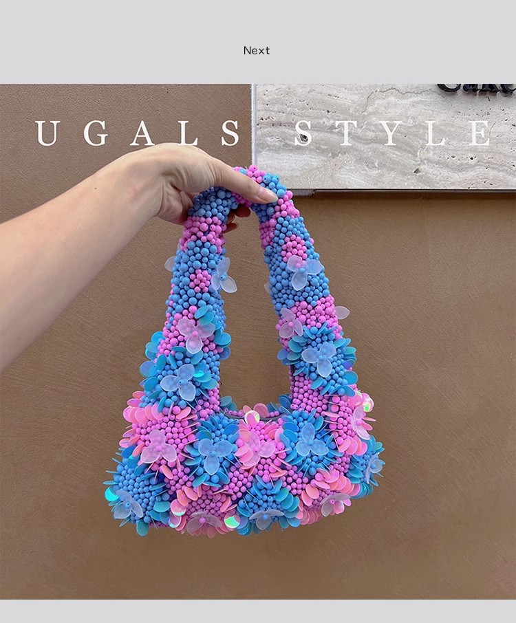 Women'S Bags Holiday - Borsa da donna con perline Borsa