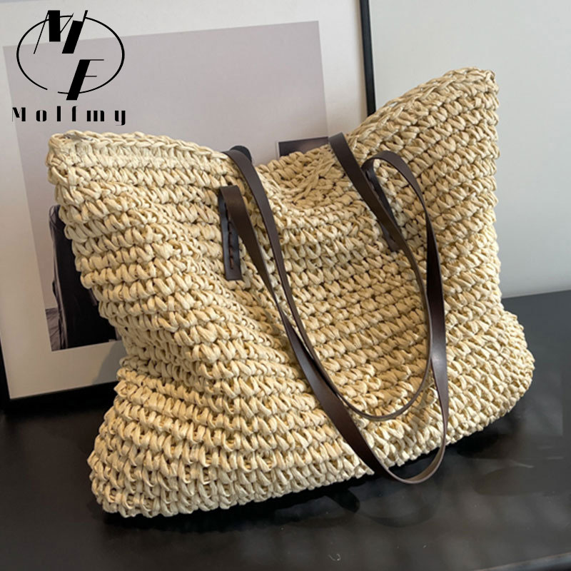 Women Bags Offers - Borse tote in paglia intrecciata Borsa