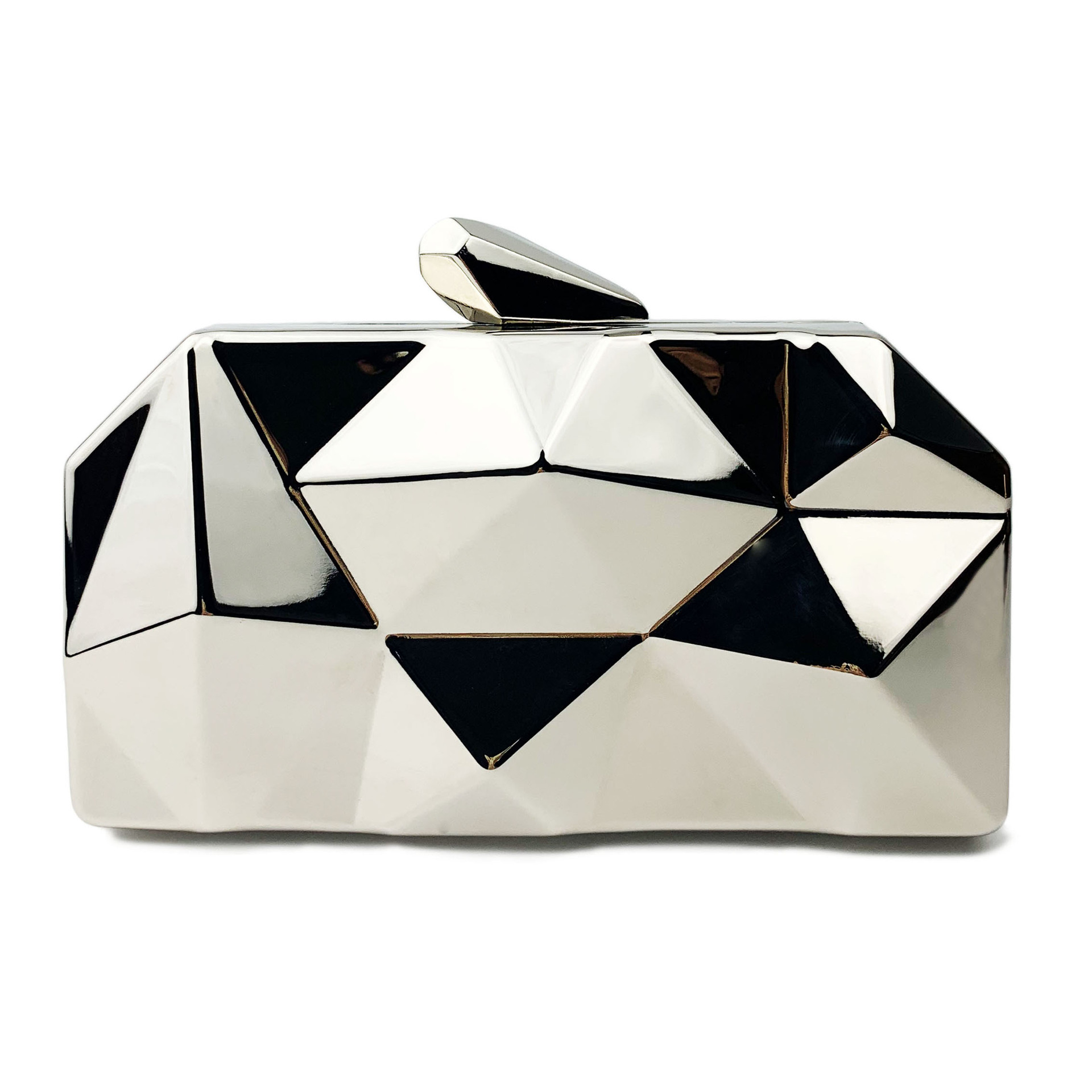 Women Handheld Bags - 2024 metallo irregolare concavo e convesso