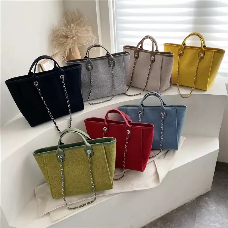 Women Bags Rack - Borsa tote a catena con tracolla