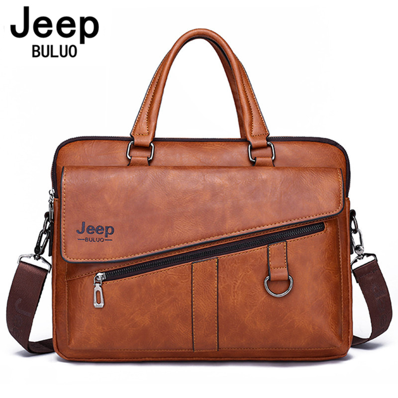 Doctor Bag Leather - JEEP BULUO Valigetta da uomo in