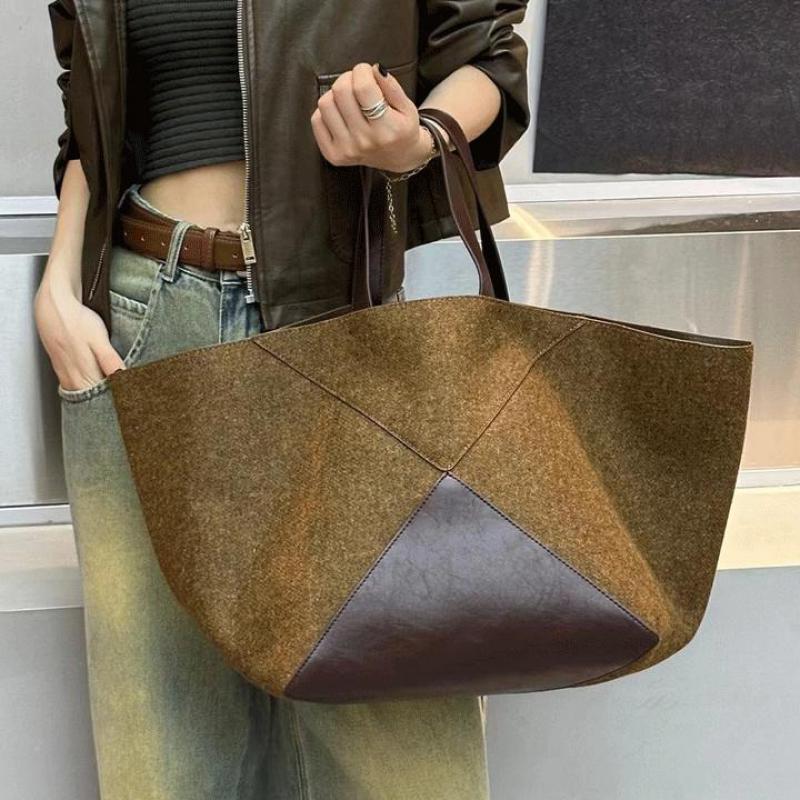 Women Handheld Bags - Moda autunno e inverno Nuovo patchwork