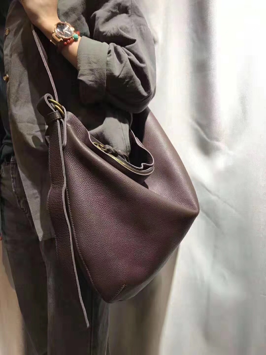 Doctor Bag Leather - Borsa da Donna in Vera Pelle